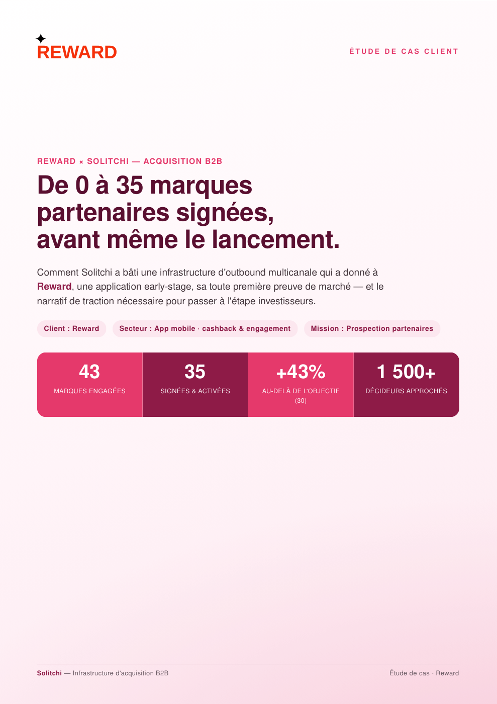 Étude de cas Reward